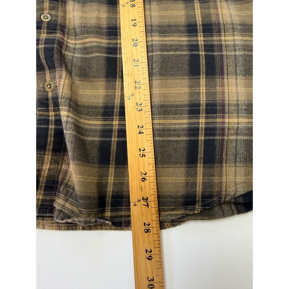 Kuhl Mens ‎ Plaid Button Down Shirt Brown Long Sleeve Size XL Hiking Outdoor - Picture 8 of 12